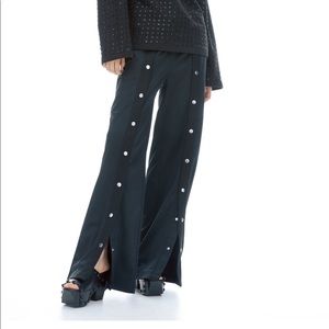 H&M Studio Collection Wide Leg Black pants Size XL